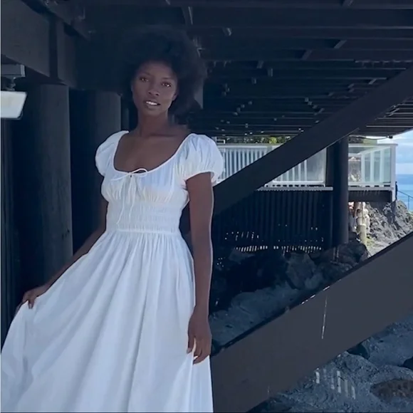 DOEN QUINN DRESS IN SEA SALT SZ Small S Rare Sold Out - Picture 5 of 7